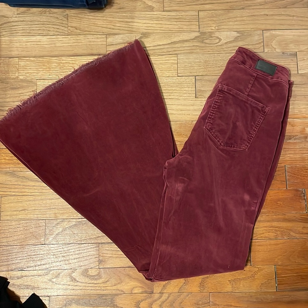 Maroon- L&B Flare corduroys-